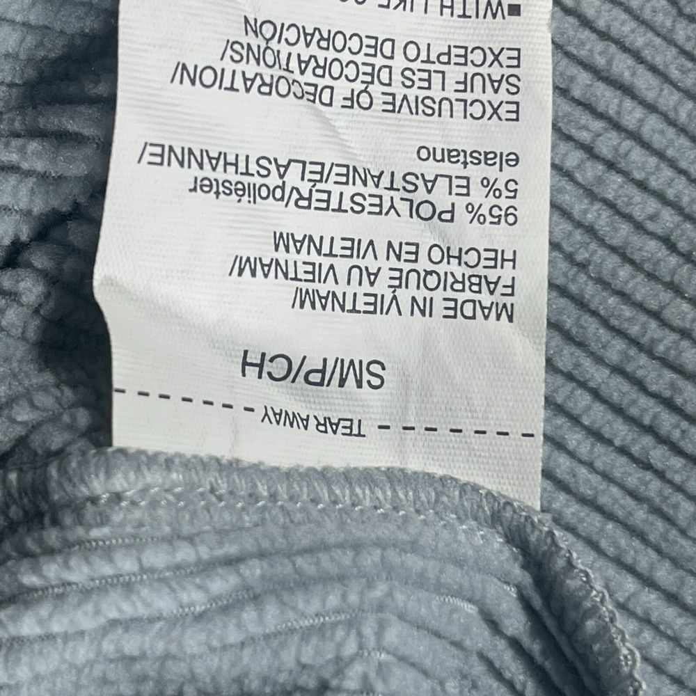 Under Armour ColdGear Mens Small Grey Quarter Zip Grid Fleece Pullover Loose Fit - Picture 7 of 9